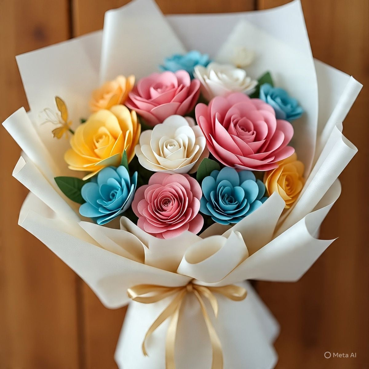 Ramo de Flores Eternas Pastel Elegante