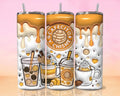 Vaso térmico cafecito y chisme - Diseño cute con café y Dulces