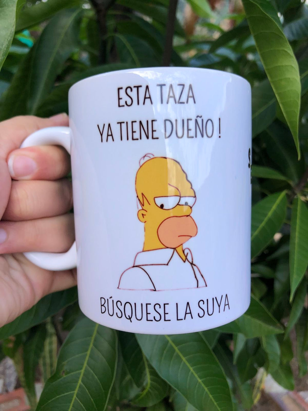Taza divertida Homer Simpson - No toques mi taza! 11 oz perzonalizada