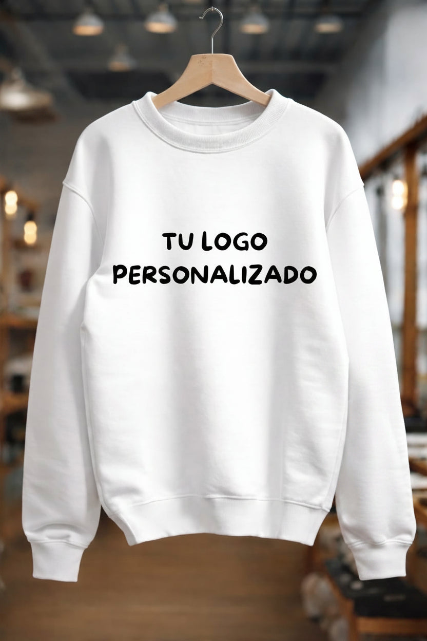 Sueter personalizado con logo o diseño - Crewneck Unisex Premium