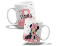 Taza Minnie Mouse personalizada con Nombre - Diseño rosa elegante 11 oz